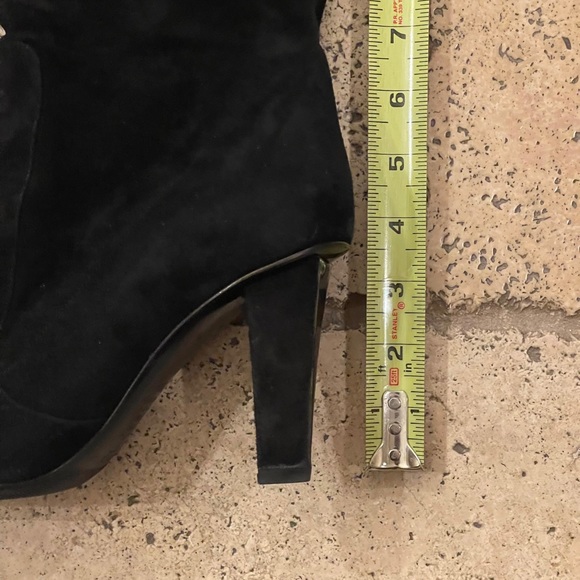 Jimmy Choo Black Suede Over-The-Knee Heeled Boots - Picture 5 of 12